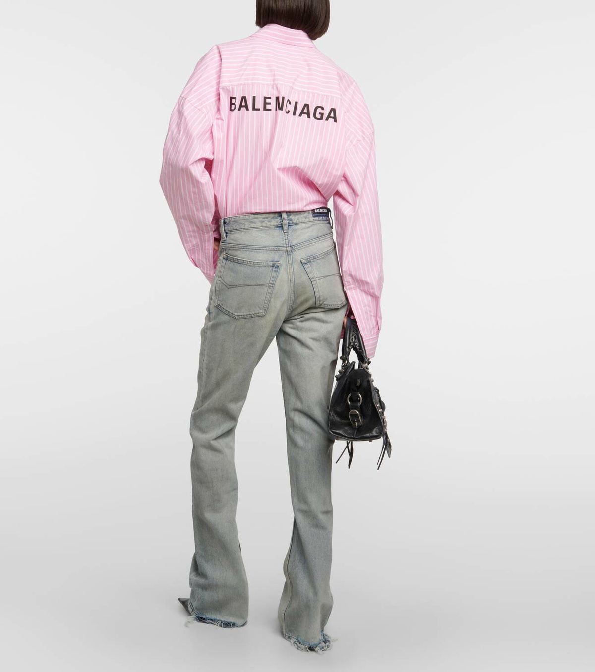 パンツ BALENCIAGA Wide-Leg Baby Pink Jeans Balenciaga wide-leg Jeans | Pink | FARFETCH