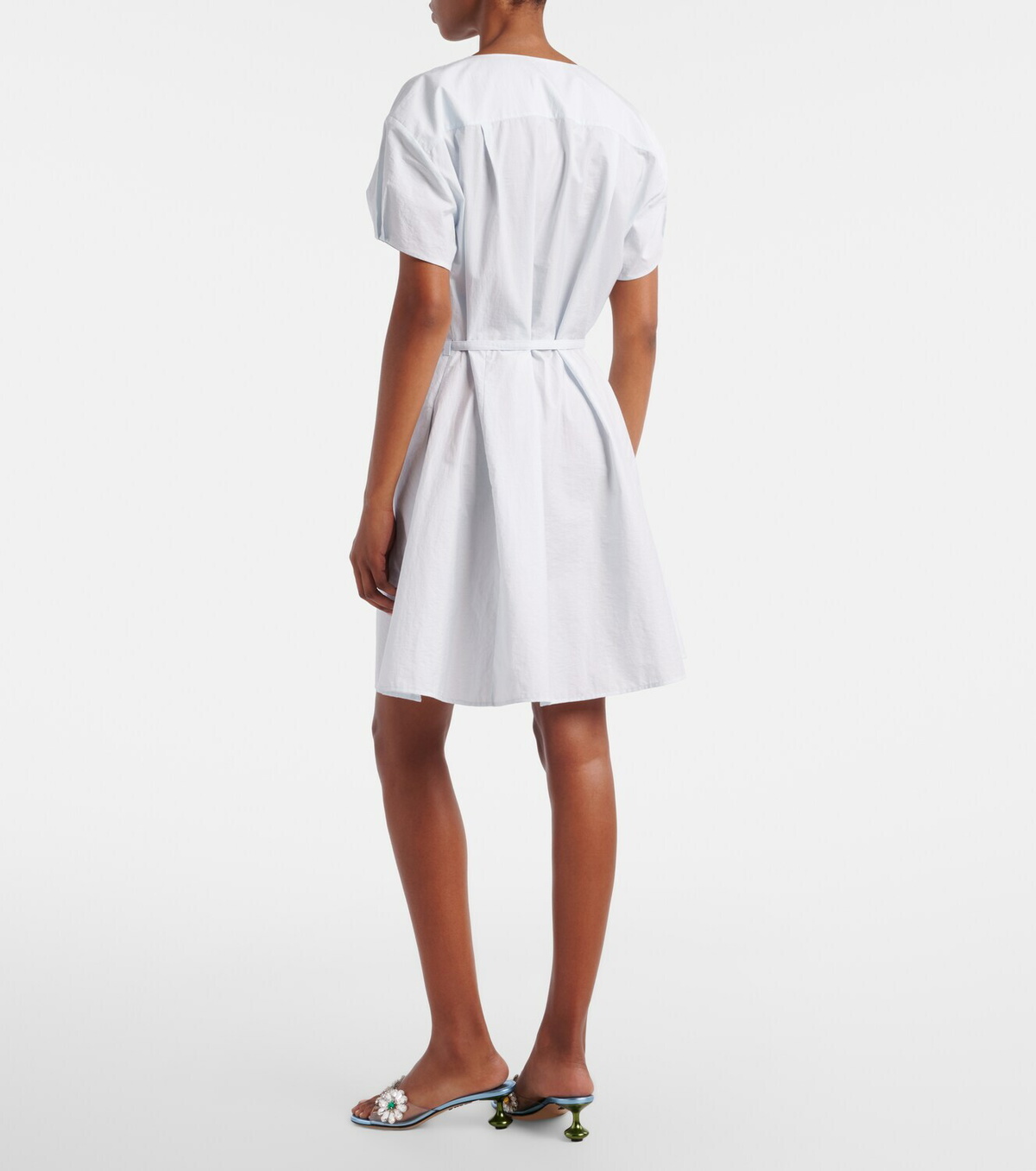 Loewe Paula's Ibiza Anagram cotton-blend shirt dress