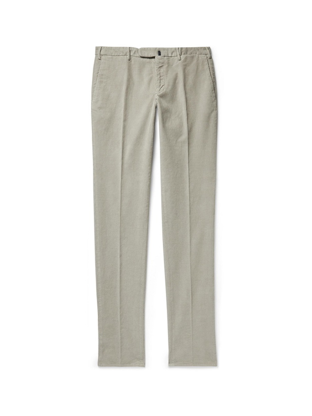 Photo: INCOTEX - Slim-Fit Stretch-Cotton Needlecord Trousers - Neutrals