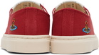 Vivienne Westwood Red Low Top Plimsoll Sneakers