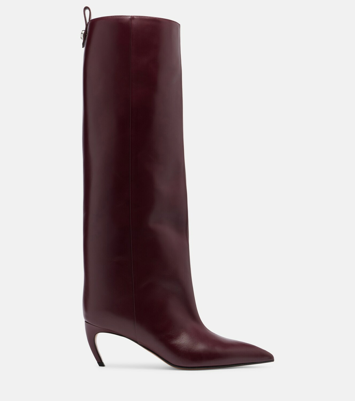The Attico Lea 90 leather knee-high boots