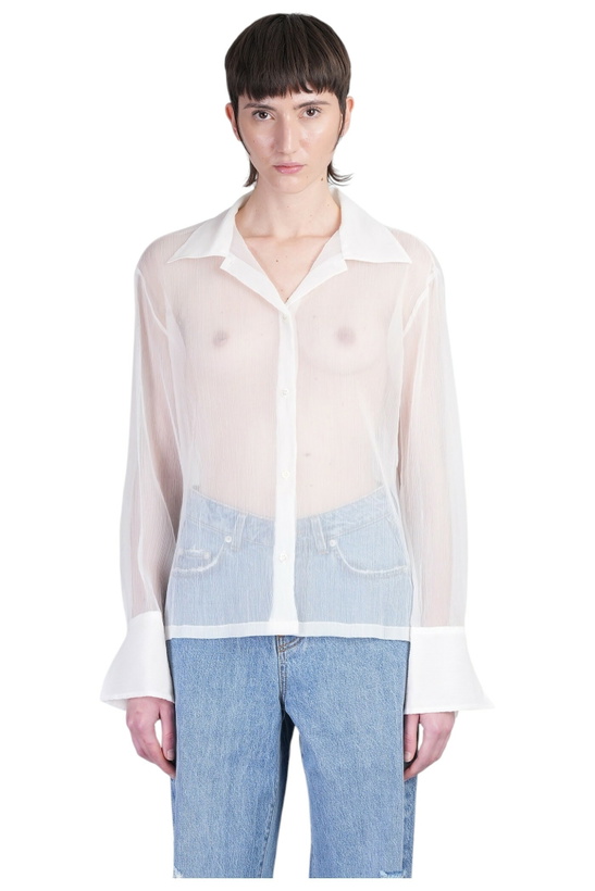 Photo: Séfr Willow Shirt Shirt In Beige Polyester