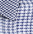 TOM FORD - Slim-Fit Puppytooth Cotton Shirt - Blue