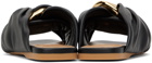 JW Anderson Black Corner Leather Sandals
