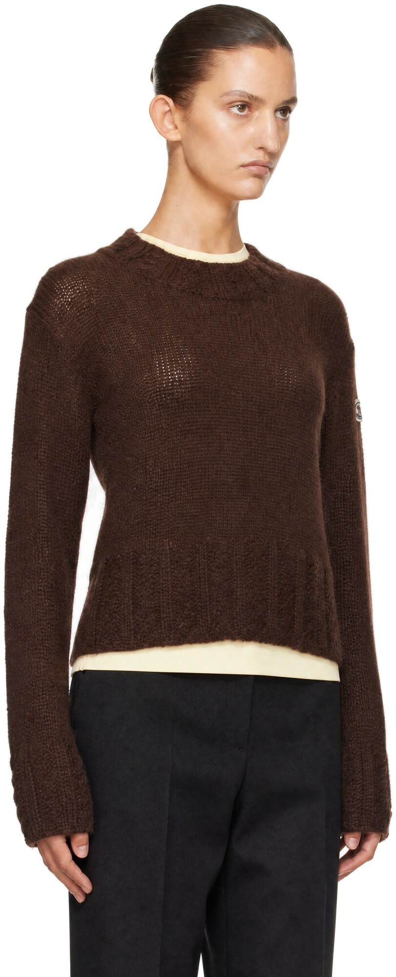 Moncler Brown Alpaca Blend Sweater
