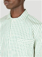 Classic Striped Sleep Shirt in Green