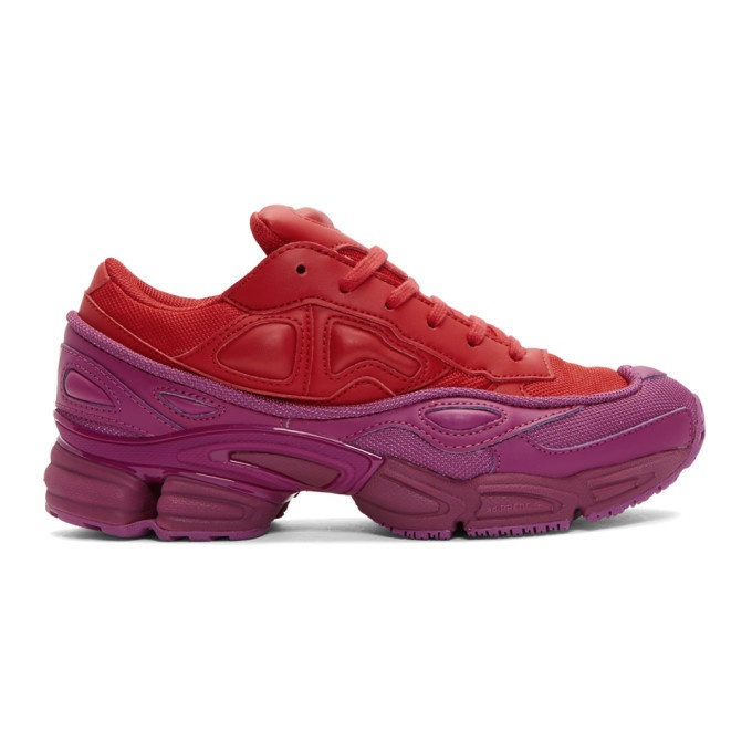 Raf Simons Red and Pink adidas Originals Edition Ozweego Sneakers Raf ...