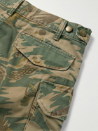 Cherry Los Angeles - Straight-Leg Camouflage-Print Cotton-Twill Cargo Shorts - Green