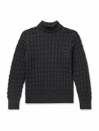 S.N.S. Herning - Stark Slim-Fit Cable-Knit Merino Wool Sweater - Gray