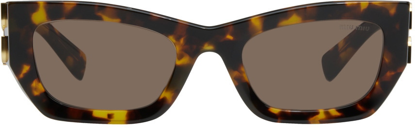 小物 MIUMIU Tortoiseshell sunglasses MU04ZS sunglasses Dark Tortoise | SmartBuyGlasses US