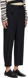 132 5. ISSEY MIYAKE Black Edge Trousers