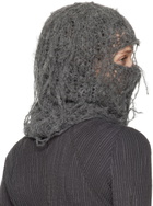 AIREI Gray Hand Knit Balaclava