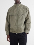 SECOND / LAYER - Vet Cotton-Blend Ripstop Jacket - Green