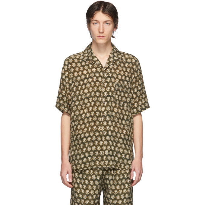 Photo: Nanushka Green Ville Short Sleeve Shirt