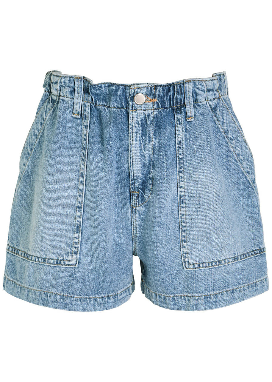 Good American Lite Denim Shorts Indigo