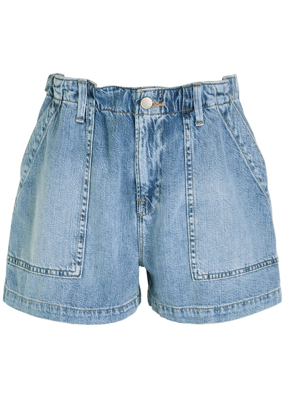Photo: Good American Lite Denim Shorts Indigo