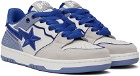 BAPE Gray & Blue STA #5 Sneakers