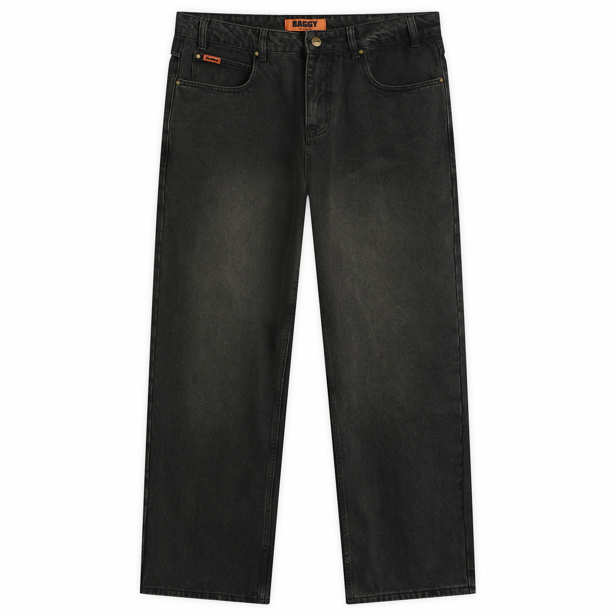 Butter Goods Men's Baggy Denim Jeans in Faded Black