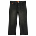 Butter Goods Men's Baggy Denim Jeans in Faded Black