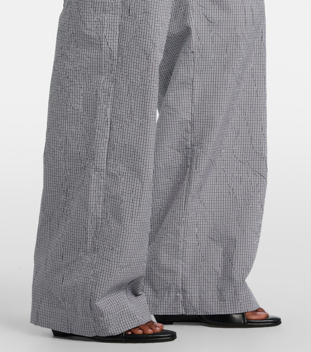 Róhe Checked cotton-blend pajama pants
