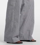 Róhe Checked cotton-blend pajama pants