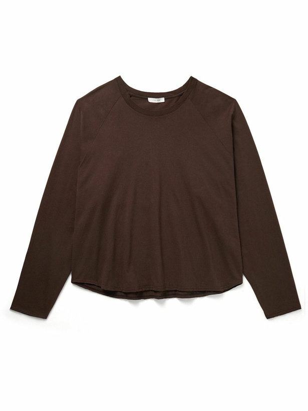 Photo: The Row - Jameson Cotton-Jersey T-Shirt - Brown