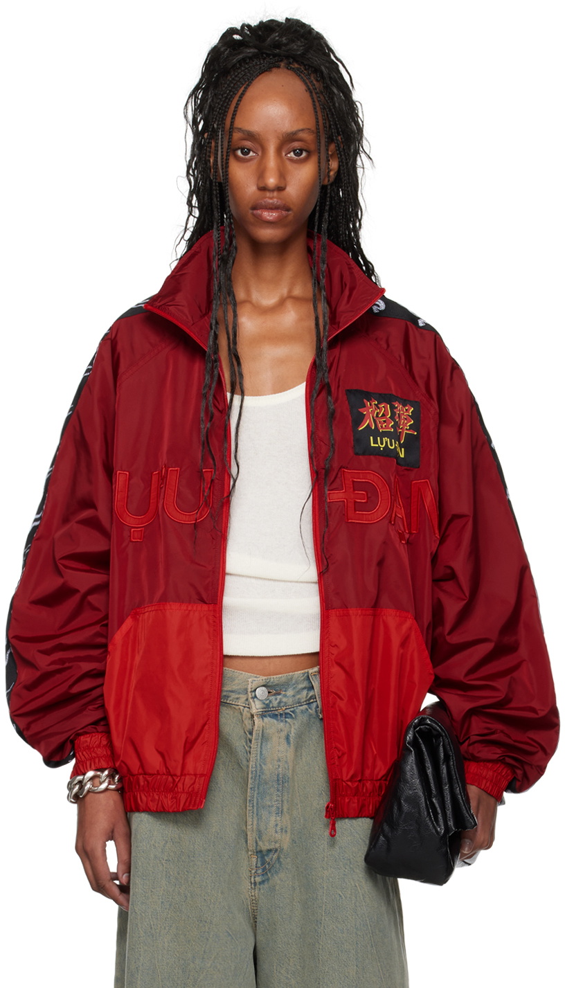 LU'U DAN Red L-D Windbreaker Jacket