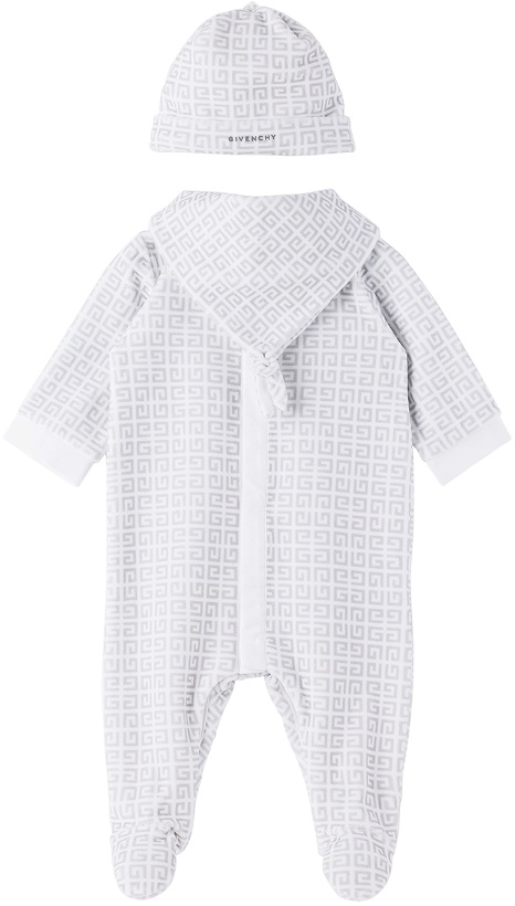 Photo: Kenzo Baby Two-Pack White Sleepsuits