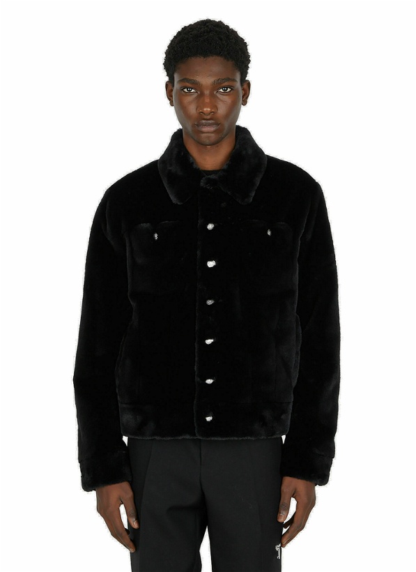 Photo: Classic Faux Fur Jacket in Black