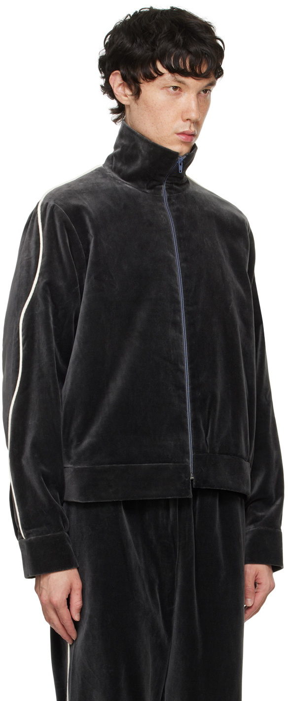 Camiel Fortgens Gray Piping Track Jacket Camiel Fortgens