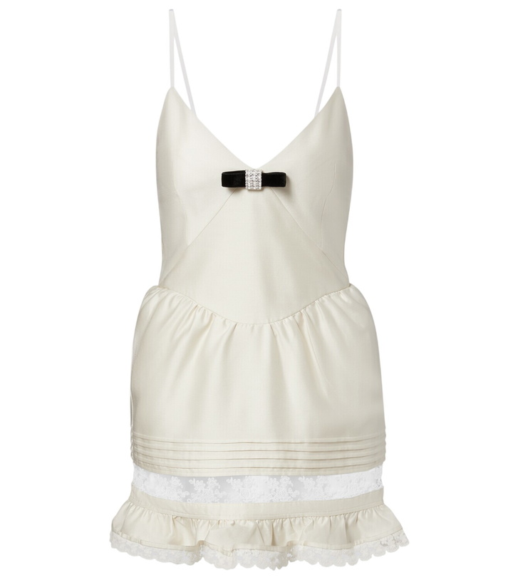 embellished mini dress in black Melisande Black embellished mini dress S / White / Paris main image 1
