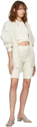 ANDREADĀMO White Knit Shorts