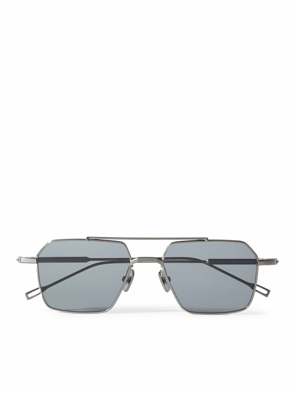 Photo: Native Sons - Remm Aviator-Style Silver-Tone Sunglasses