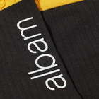 Albam Men's Contrast Rib Sock in Charcoal