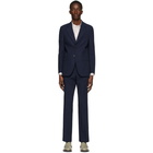 Maison Margiela Navy Crumpled Suit