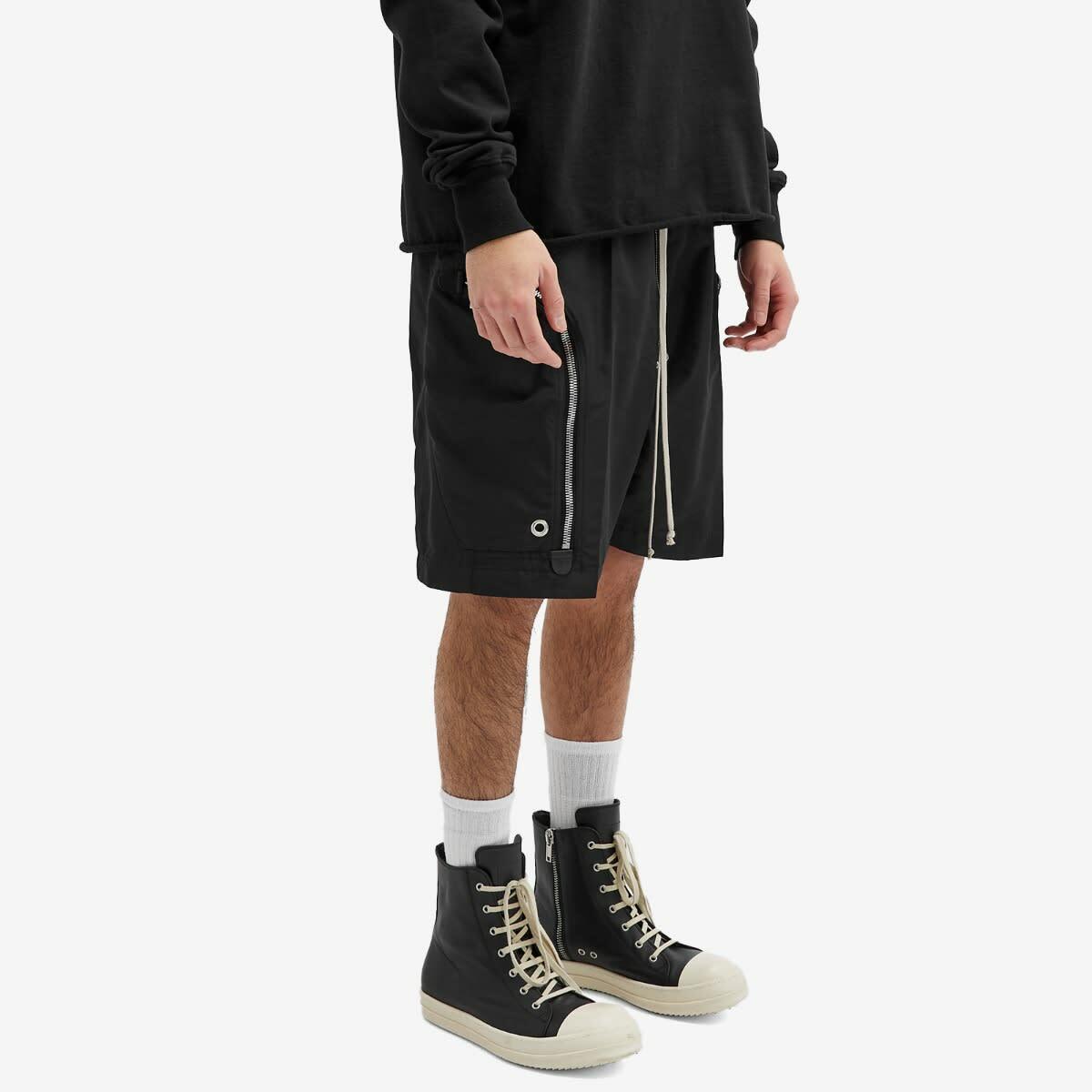 Rick Owens Men's Bauhaus Bela Technical Shorts in Black Rick Owens