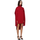 Givenchy Red Cape Dress