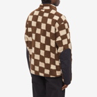 MARKET Men's Chess Club Sherpa Fleece Jacket in Brown