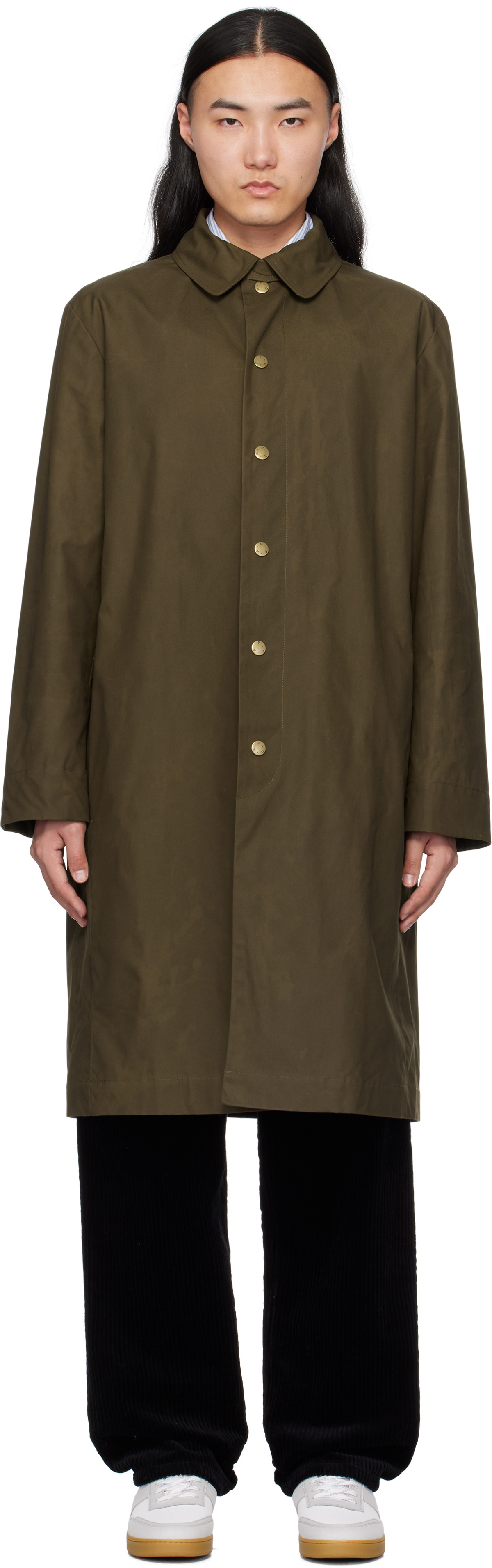 A.P.C. Khaki Arthur Mac Coat A.P.C.