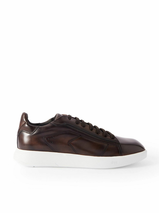 Photo: Berluti - Stellar Venezia Leather Sneakers - Brown