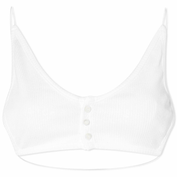 Photo: Y/Project Women's Invisible Strap Bralette in Optic White