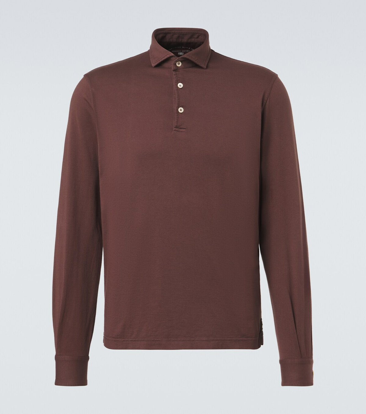 Fedeli Cotton piqué polo shirt