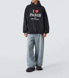 Balenciaga I Love Paris faded cotton hoodie
