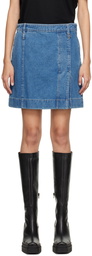 Wooyoungmi Blue Hardware Denim Miniskirt