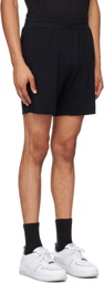 Hugo Black Printed Logo Shorts