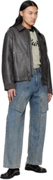 Andersson Bell Gray Carpenter Faux-Leather Jacket