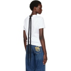 Lanvin White Cotton Ribbon Detail T-shirt