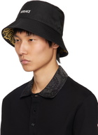 Versace Black & Gold Barocco Reversible Bucket Hat