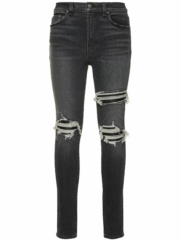 Photo: AMIRI - Faded Distressed High Waist Skinny Jeans