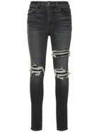 AMIRI - Faded Distressed High Waist Skinny Jeans